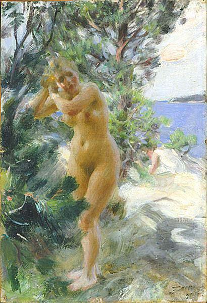 Anders Zorn After the Bath, France oil painting art